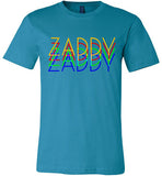 aqua zaddy gay daddy modern cut funny cute gay slang lgbtq gay queer trans transgender pride shirt tshirt