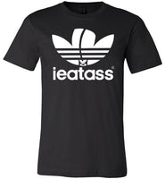 black i eat ass adidas logo modern cut funny cute gay slang lgbtq gay queer trans transgender pride shirt tshirt