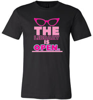 black the library is open rupauls drag race modern cut funny cute gay slang lgbtq gay queer trans transgender pride shirt tshirt