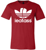 red i eat ass adidas logo modern cut funny cute gay slang lgbtq gay queer trans transgender pride shirt tshirt