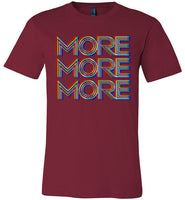 maroon more more more modern cut funny cute gay slang lgbtq gay queer trans transgender pride shirt tshirt