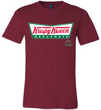 maroon krispy kween krisy kreme logo sexy slim modern cut funny cute gay slang lgbtq gay queer trans transgender pride shirt tshirt