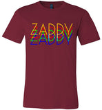 marron zaddy gay daddy  modern cut funny cute gay slang lgbtq gay queer trans transgender pride shirt tshirt