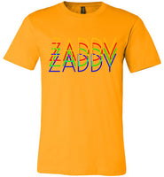 yellow gold zaddy gay daddy modern cut funny cute gay slang lgbtq gay queer trans transgender pride shirt tshirt