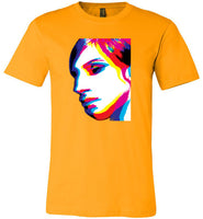 yellow gold hello gorgeous barbra streisand sexy slim modern cut funny cute gay slang lgbtq gay queer trans transgender pride shirt tshirt