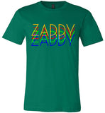 green zaddy gay daddy modern cut funny cute gay slang lgbtq gay queer trans transgender pride shirt tshirt