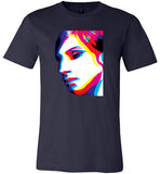 navy blue hello gorgeous barbra streisand sexy slim modern cut funny cute gay slang lgbtq gay queer trans transgender pride shirt tshirt