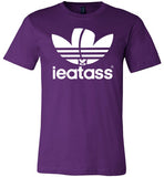 purple i eat ass adidas logo modern cut funny cute gay slang lgbtq gay queer trans transgender pride shirt tshirt