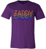 purple zaddy gay daddy modern cut funny cute gay slang lgbtq gay queer trans transgender pride shirt tshirt