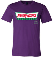 purple krispy kween krisy kreme logo sexy slim modern cut funny cute gay slang lgbtq gay queer trans transgender pride shirt tshirt