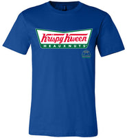 royal blue krispy kween krisy kreme logo sexy slim modern cut funny cute gay slang lgbtq gay queer trans transgender pride shirt tshirt