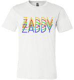 white zaddy gay daddy modern cut funny cute gay slang lgbtq gay queer trans transgender pride shirt tshirt