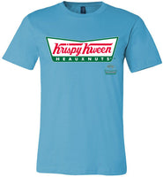 turquoise krispy kween krisy kreme logo sexy slim modern cut funny cute gay slang lgbtq gay queer trans transgender pride shirt tshirt