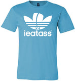 turquoise i eat ass adidas logo modern cut funny cute gay slang lgbtq gay queer trans transgender pride shirt tshirt