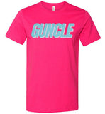 fuschia guncle modern cut funny cute gay slang lgbtq gay queer trans transgender pride shirt tshirt