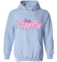 light blue pure faggotry script unisex funny cute gay slang lgbtq gay queer trans transgender pride hoodie sweatshirt shirt