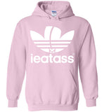 light pink i eat ass adidas logo cute gay slang lgbtq gay trans transgender pride shirt hoodie