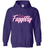 purple pure faggotry script unisex funny cute gay slang lgbtq gay queer trans transgender pride hoodie sweatshirt shirt