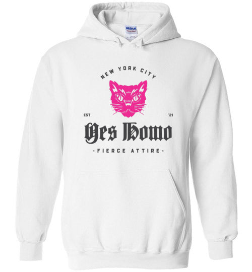 Yes Homo Fierce Kitty Hoodie