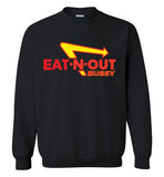 black eat-n-out bussy in-n-out burger unisex modern cut funny cute gay slang lgbtq gay queer trans transgender pride shirt sweatshirt
