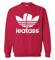 red i eat ass adidas logo cute gay slang lgbtq gay trans transgender pride shirt sweatshirt