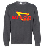 heather grey eat-n-out bussy in-n-out burger unisex modern cut funny cute gay slang lgbtq gay queer trans transgender pride shirt sweatshirt