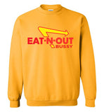 yellow gold eat-n-out bussy in-n-out burger unisex modern cut funny cute gay slang lgbtq gay queer trans transgender pride shirt sweatshirt