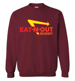 maroon eat-n-out bussy in-n-out burger unisex modern cut funny cute gay slang lgbtq gay queer trans transgender pride shirt sweatshirt