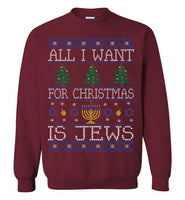 All I Want For Christmas Is Jews Sweatshirt