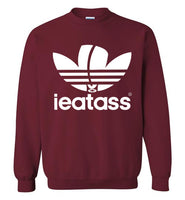 maroon i eat ass adidas logo cute gay slang lgbtq gay trans transgender pride shirt sweatshirt