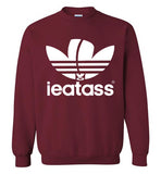 maroon i eat ass adidas logo cute gay slang lgbtq gay trans transgender pride shirt sweatshirt