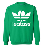 green i eat ass adidas logo cute gay slang lgbtq gay trans transgender pride shirt sweatshirt