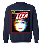navy blue it came from planet liza liza minnelli cute gay slang lgbtq gay trans transgender pride shirt sweatshirt