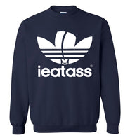 navy blue i eat ass adidas logo cute gay slang lgbtq gay trans transgender pride shirt sweatshirt