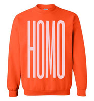 orange homo big pink lettering funny cute gay slang lgbtq gay trans transgender pride sweatshirt shirt