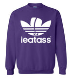 purple i eat ass adidas logo cute gay slang lgbtq gay trans transgender pride shirt sweatshirt