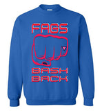royal blue fags bash back fist unisex funny cute gay slang lgbtq gay queer trans transgender pride sweatshirt shirt