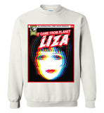 white it came from planet liza liza minnelli cute gay slang lgbtq gay trans transgender pride shirt sweatshirt