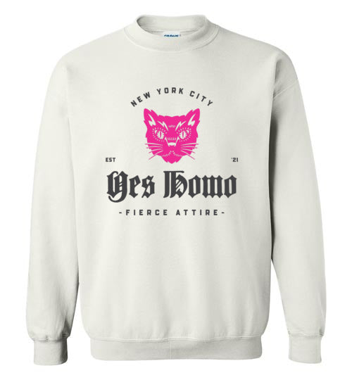 Yes Homo Fierce Kitty Sweatshirt