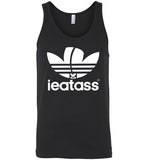 black sexy slim modern cut i eat ass adidas logo cute gay slang lgbtq gay trans transgender pride shirt tank top