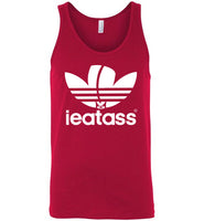 red sexy slim modern cut i eat ass adidas logo cute gay slang lgbtq gay trans transgender pride shirt tank top