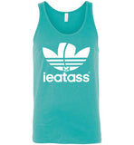 teal sexy slim modern cut i eat ass adidas logo cute gay slang lgbtq gay trans transgender pride shirt tank top