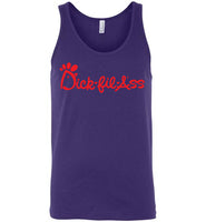 purple sexy slim modern cut dick-fil-ass chick-fil-a cute gay slang lgbtq gay trans transgender pride shirt tank top