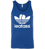 royal blue sexy slim modern cut i eat ass adidas logo cute gay slang lgbtq gay trans transgender pride shirt tank top