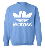 light blue i eat ass adidas logo cute gay slang lgbtq gay trans transgender pride shirt sweatshirt