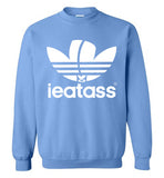 light blue i eat ass adidas logo cute gay slang lgbtq gay trans transgender pride shirt sweatshirt