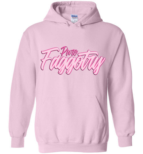 light pink pure faggotry script unisex funny cute gay slang lgbtq gay queer trans transgender pride hoodie sweatshirt shirt